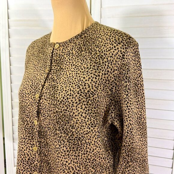 Talbots Cardigan Medium Y2K Wool Blend Made In Italy - Picture 3 of 9